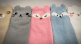 Cute Cozy Warm | Women Teen Girls | Crew Socks | 5 Pairs | (Hello)
