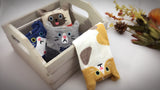 Cute Cat Kitten Animal Print | Womens Teen Girls | Ankle Socks | 4 Pairs | (Feline Friends)