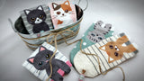 Meow, 5 Pairs Cute Cat Print Women Ankle Socks