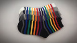 Rainbow, 4 Pairs Cute Colorful Women Crew Socks