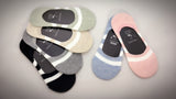 Wide Stripes, 6 Pairs Cute Nonslip No Show Women Socks