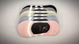 Wide Stripes, 6 Pairs Cute Nonslip No Show Women Socks