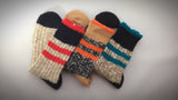 Cute Fun Cozy Warm Wool | Women Teen Girls | Crew Socks | 3 Pairs | (Warm Wool)